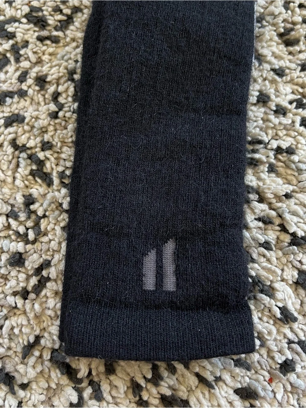 Hollow Alpaca Ski Socks All Day Warmth Black Size XL